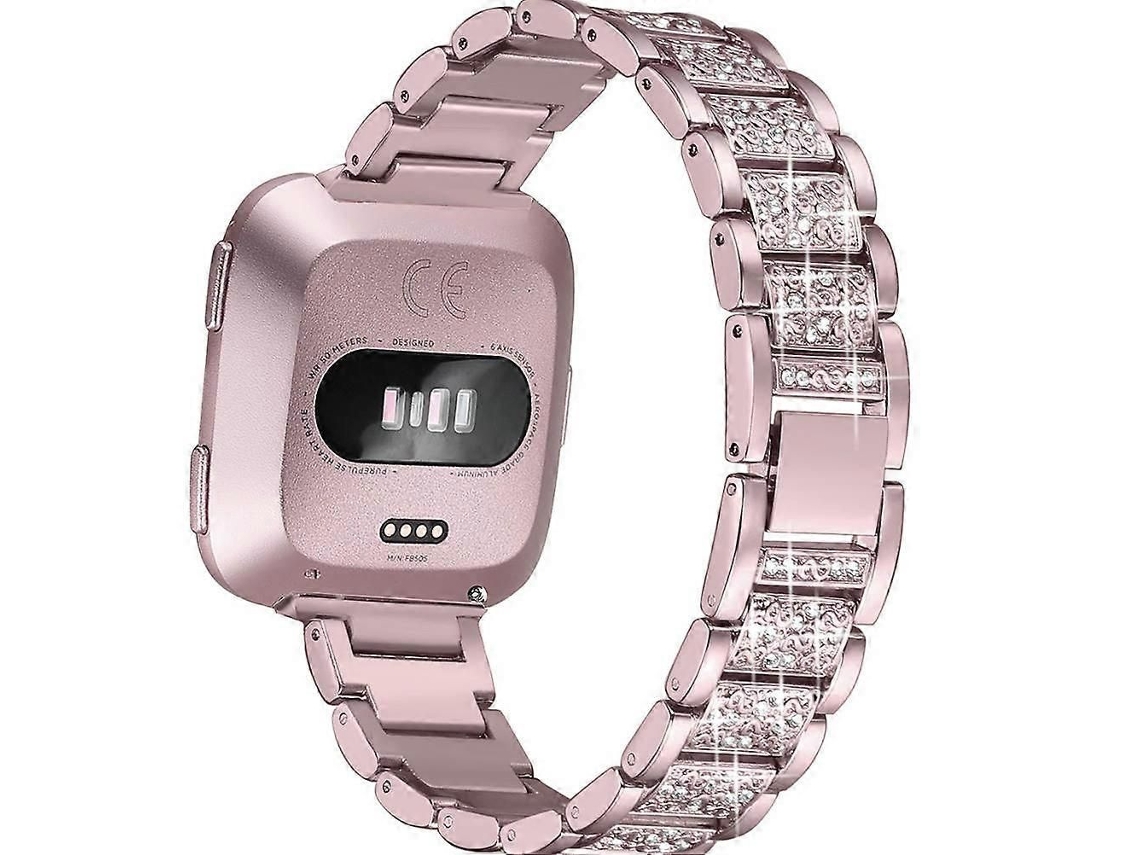 Pulseira De Substituição Para Smartwatch, Rosa Metálico.