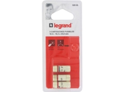 Conjunto De 3 Fusíveis Com Indicador Luminoso Legrand 16 A 10,3x25,8 Mm