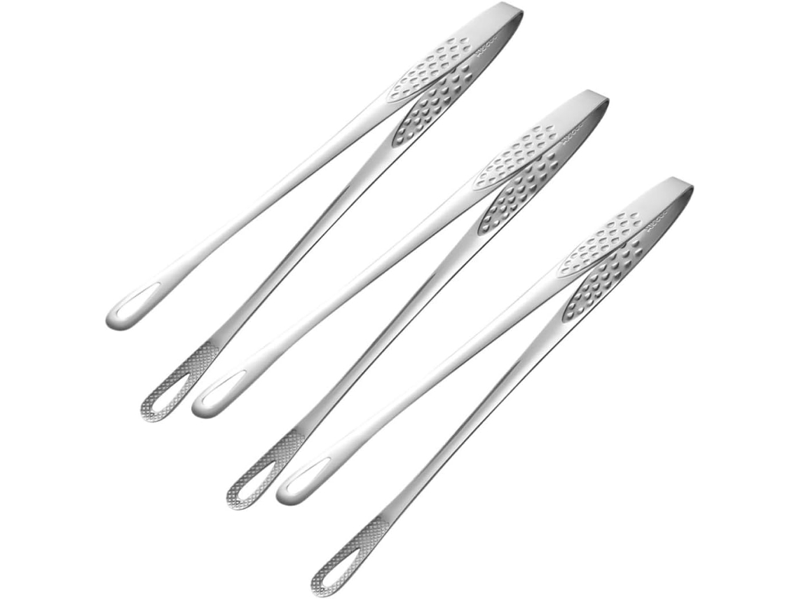 Conjunto De 3 Pinças Para Churrasco Em Aço Inoxidável, Design Ergonômico Antiderrapante, Acessórios De Cozinha Para