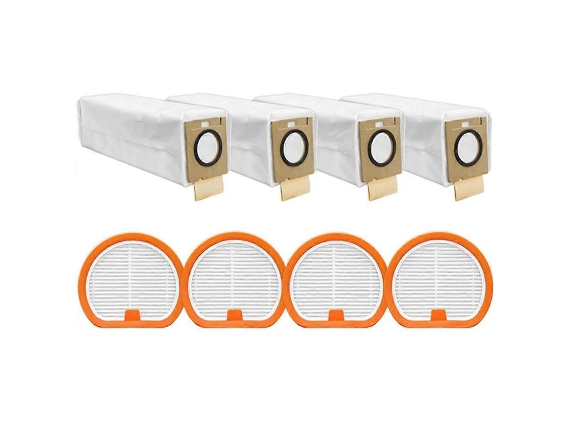 Conjunto De 8 Sacos De Pó E Filtros Hepa De Reposição Para Aspirador Robô Uwant V400/vc2406/vc2403 - Acessórios De Reposição_ozo