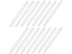 Conjunto Outanaya com 50 tiras autoadesivas de silicone antiderrapantes para armários, garantem uma fixação segura em guarda-roupas.