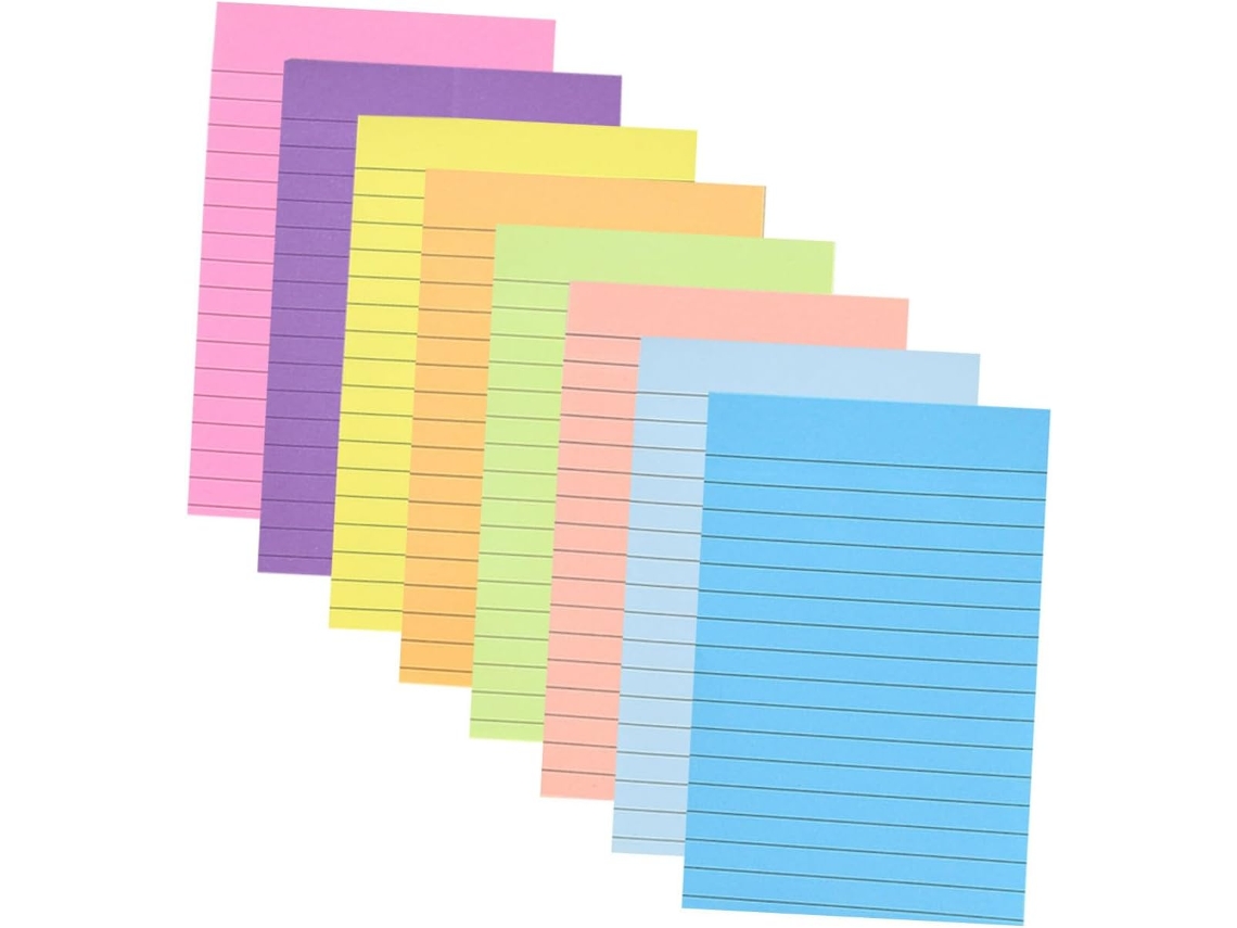Autocolantes De Notas 8 Livres Papel Destacável Adesivos