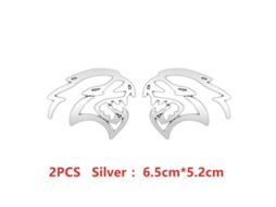 Adesivo de Logo de Carro 3d Metal Hellcat para Dodge Challenger Jeep Decoração Lateral Traseira H 09