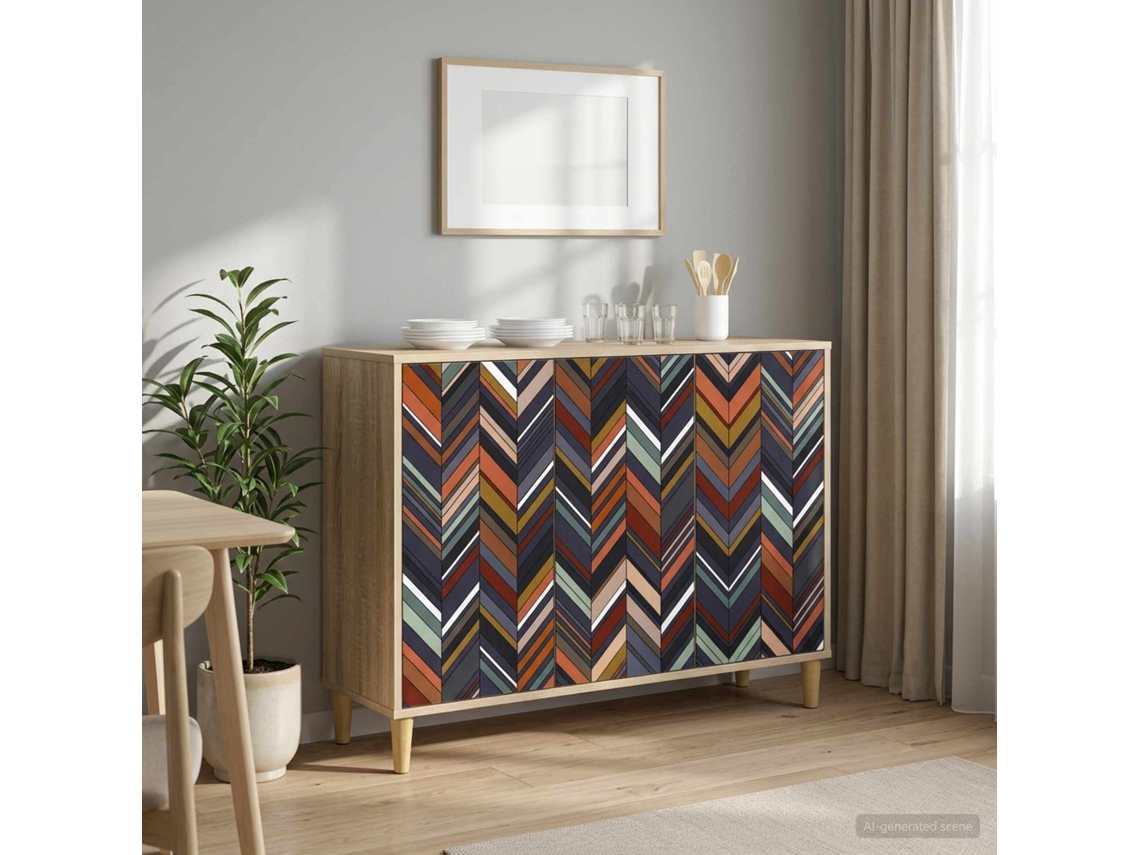 Vidaxl Buffet Ommen Sonoma 102 X 33 X 75 Cm Derivados De Madeira