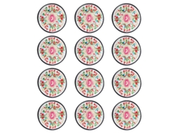 Apoios de Copo de Tecido Bordado para Bebidas com Design Floral Étnico Vintage NEVEANCE