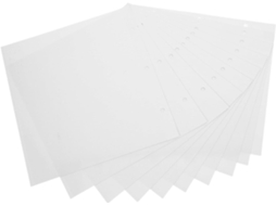 Páginas Autocolantes Para Álbum De Fotos 6 Bolsas - 10 Folhas 3 Trous - Autoadesivo Transparente Em Pvc