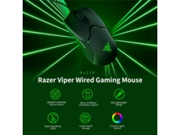 Mouse Gamer Com Fio Razer Viper Rgb Chroma 16000dpi Sensor Óptico Paw3390 60g