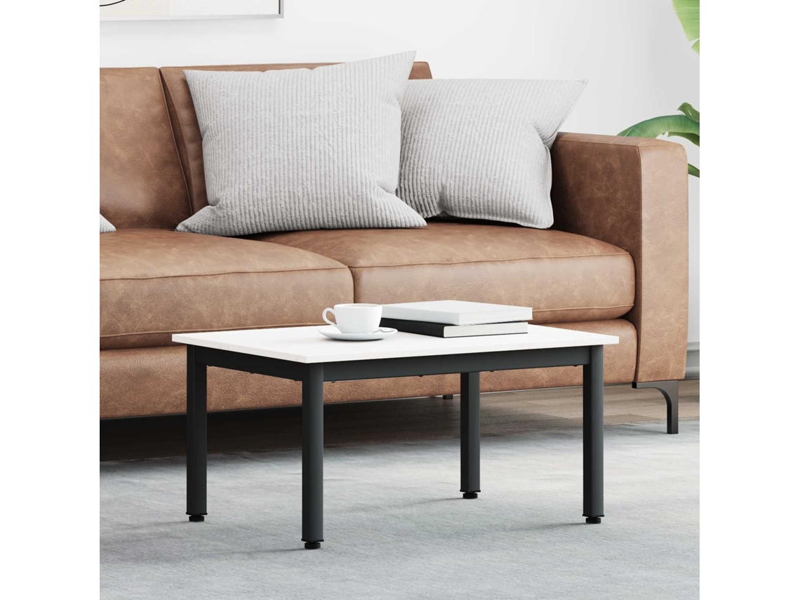 Vidaxl Mesa De Centro Branco 70 X 50 X 36 Cm