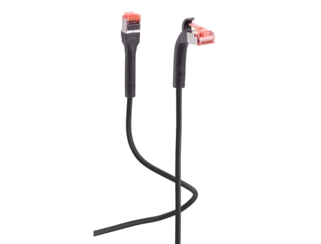 Cabo Patch FLEXLINE Cat. 6A U/Ftp Dobrável Preto 0 5 M