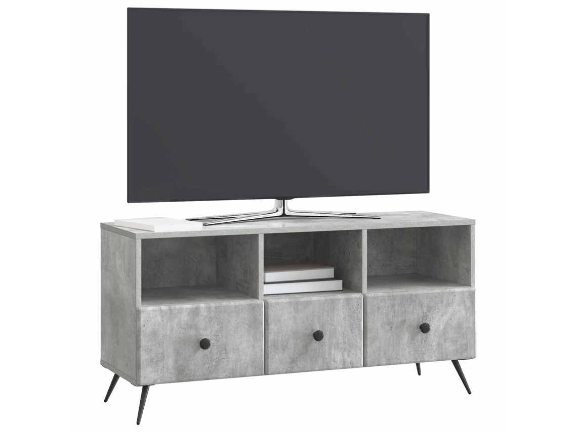 Gabinete para TV com gaveta cinzento cimento 102x34,5x50 cm MAISON EXCLUSIVE