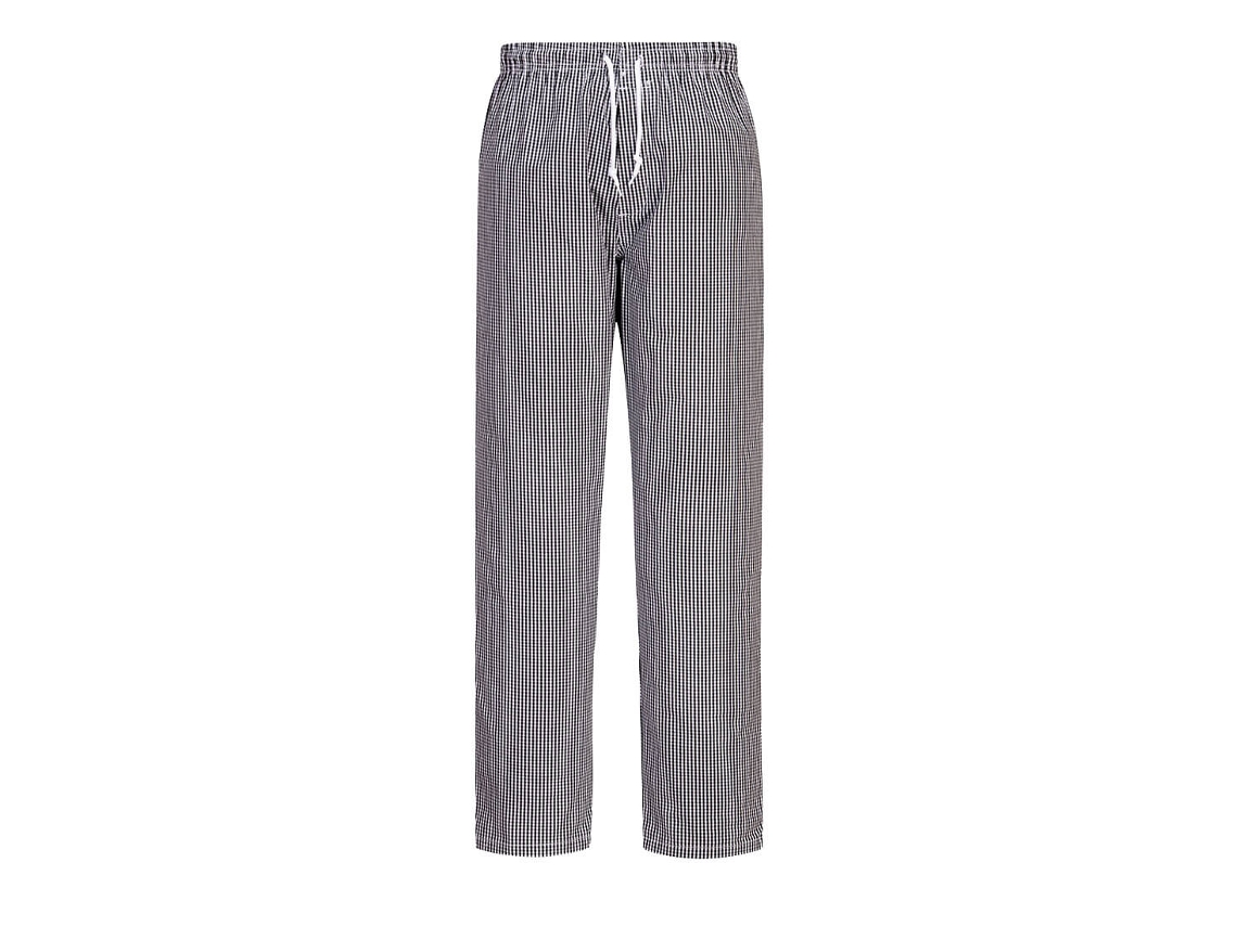 Calça Bromley Chef: Conforto E Estilo Na Sua Cozinha Xadrez Preto / Xl