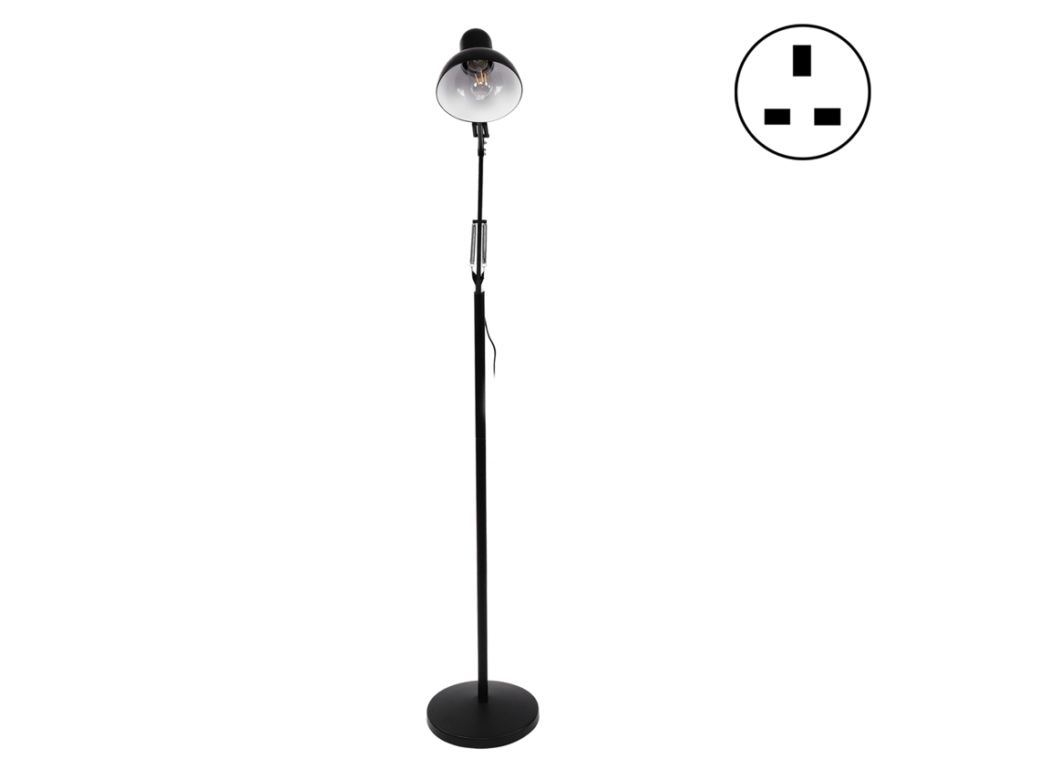 Luminária de Chão Metálica com Braço Articulado Flexível CHABERLU