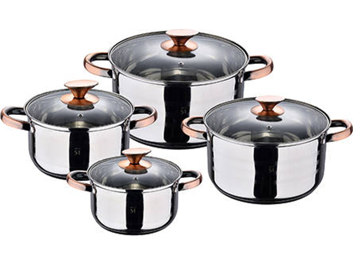 Trem de Cozinha SAN IGANCIO com 8 Peças em Aço Inoxidável