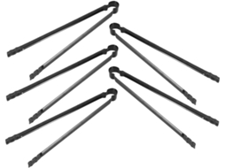 Pinças Longas E Resistentes Vicasky De 5 Peças Para Churrasco, Camping E Lareira Segurança Durabilidade Reforçadas Para