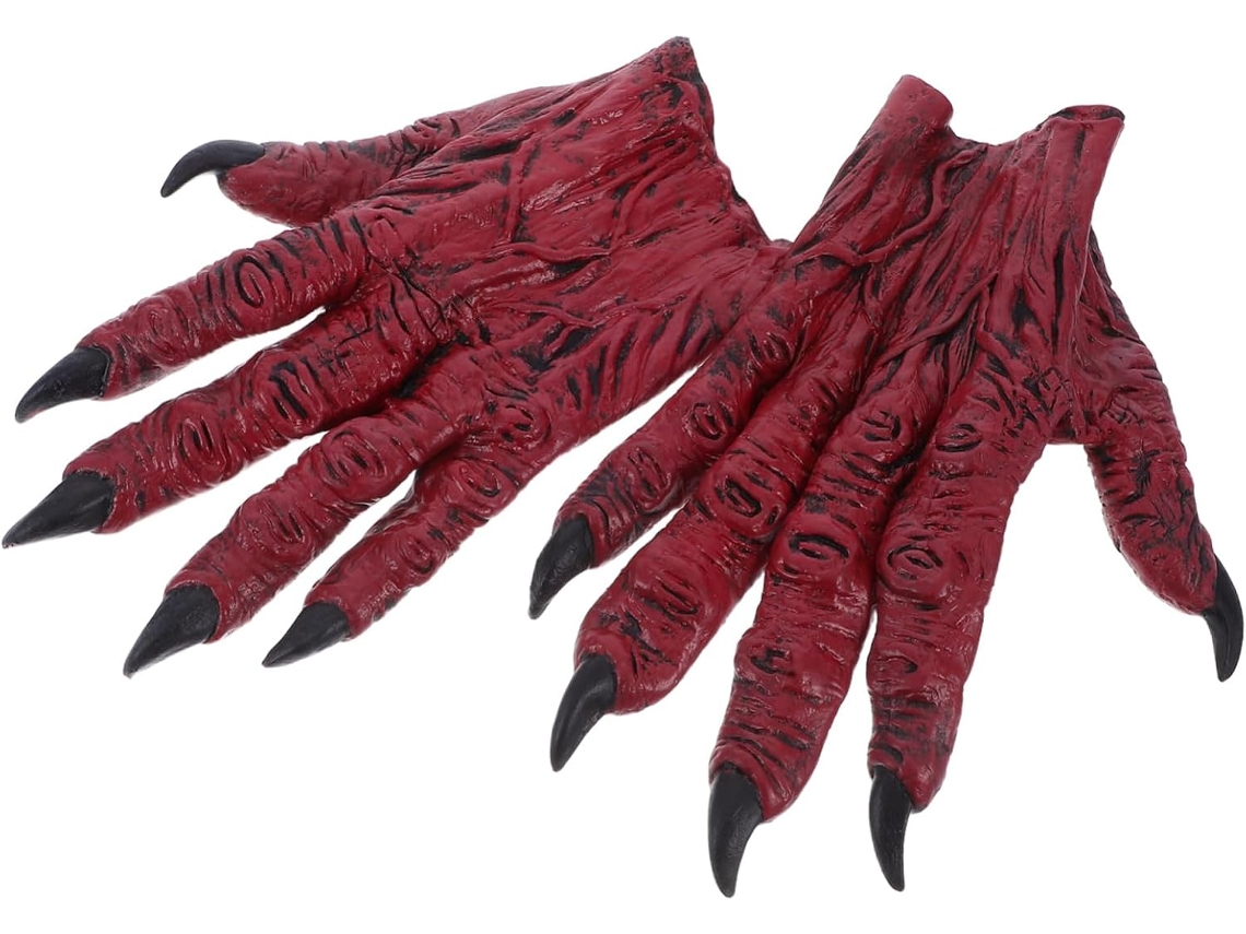 Garras De Vampiro Para Fantasia Masculina De Halloween - Acessórios Para Cosplay - Dedos Longos De Demônio