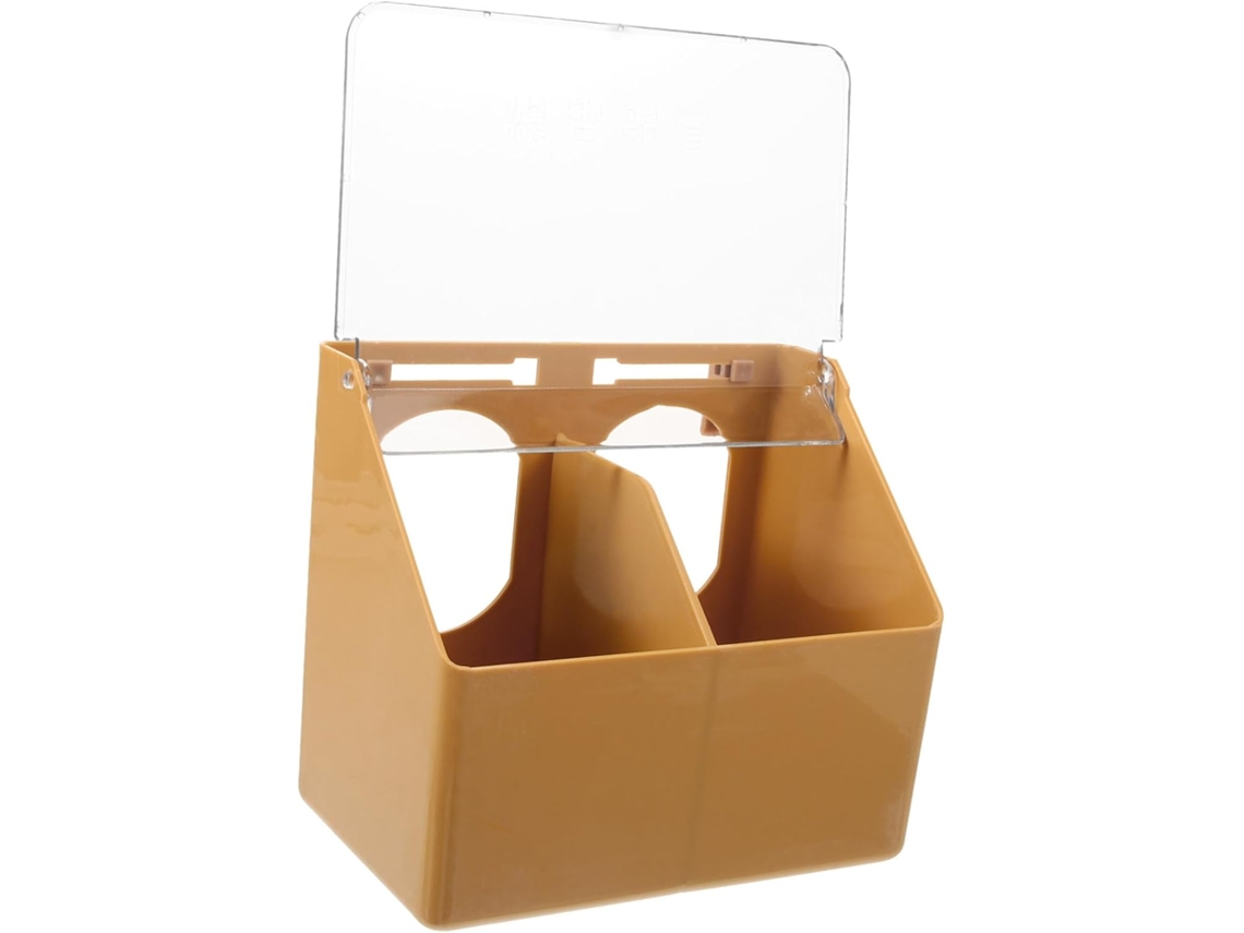 Inoomp Alimentador para Gaiola de Pássaros, Caixa de Alimentação para Pombos, Suspenso, Robusto, Fácil de Limpar, com CHABERLU