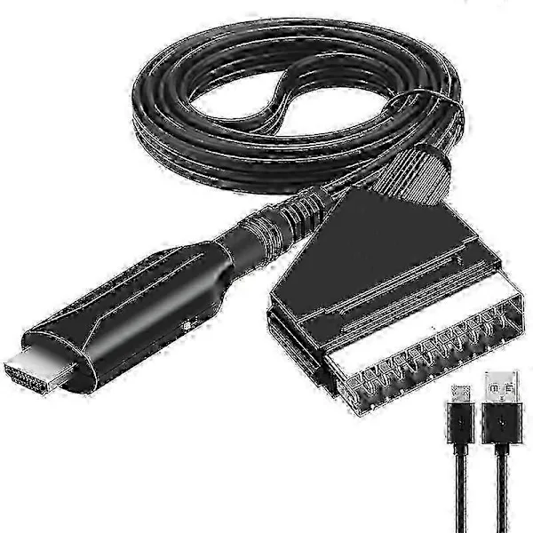 Adaptador Scart com Cabo Usb e Hdmi AQUAFORGE