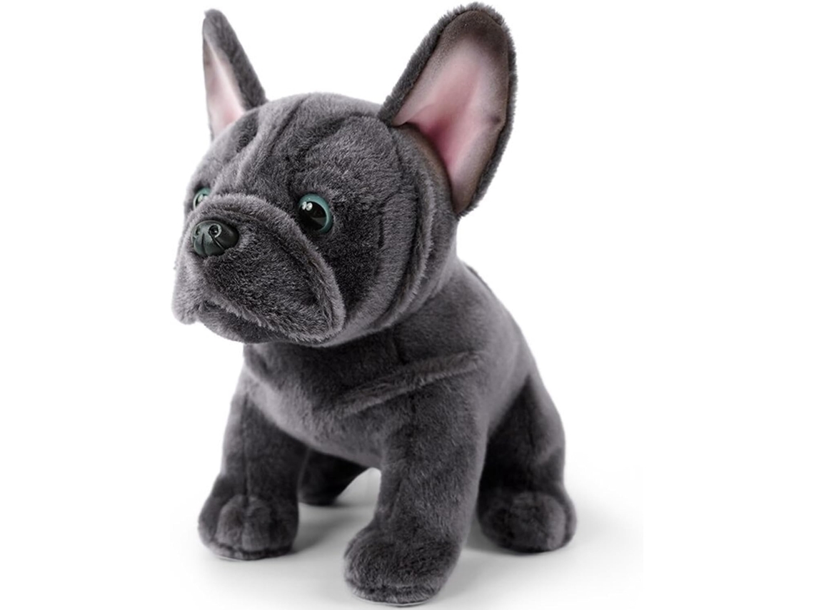 Bulldog Francês De Pelúcia, Brinquedo Pelúcia Realista 22 Cm,