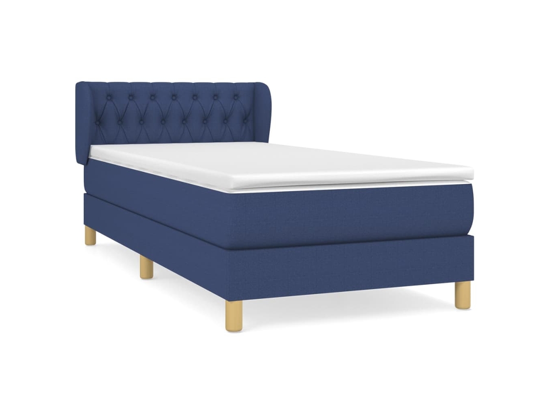 Box Spring Bed, Box Spring Beds Vidaxl Azul Tecido (90 X 200 Cm)