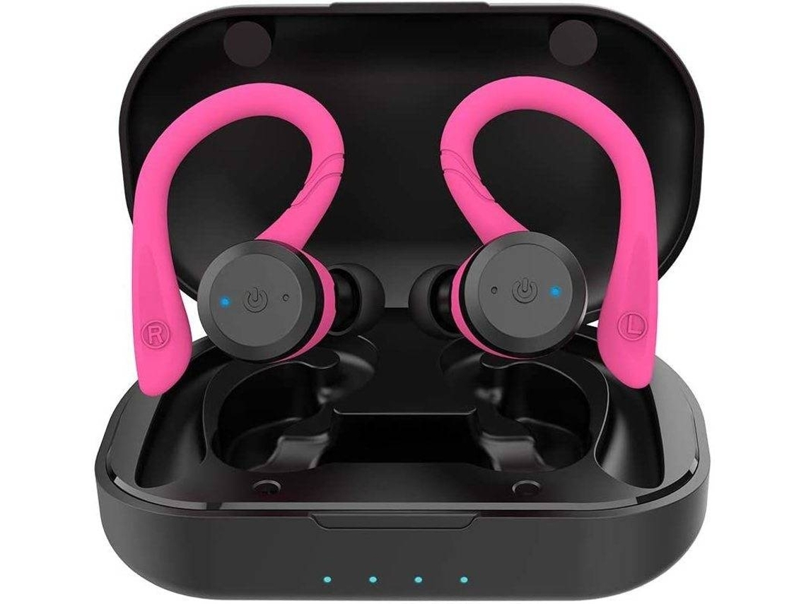 Auriculares Bluetooth True Wireless Ipx7728 In Ear Microfone Noise Cancelling Rosa VEANXIN