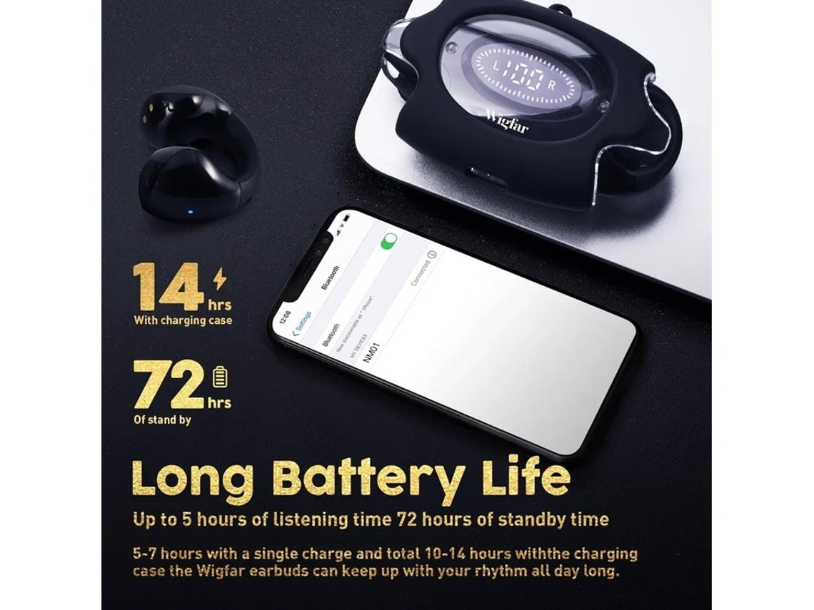 Fones De Ouvido Abertos Bluetooth Sem Fio Verdadeiros Com Clipe Orelha Resistentes Ao Suor Carregamento Rápido Bestvite