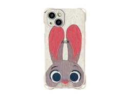 Capa De Celular Transversal Com Desenho De Coelho Da Apple