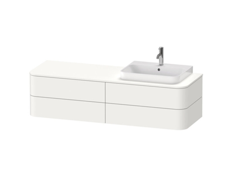 Armário DURAVIT Happy D.2 Plus para console de parede 1600x550 mm 4 gavetas para pia de móveis Posição à direita