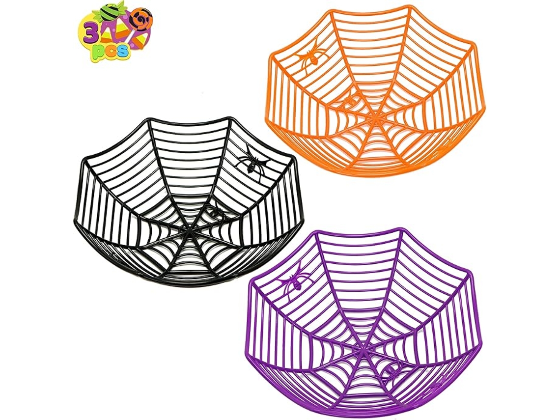 Halloween Candy Bowl Spider Web Candy Bowl 3 Peças ZYBLSSBB