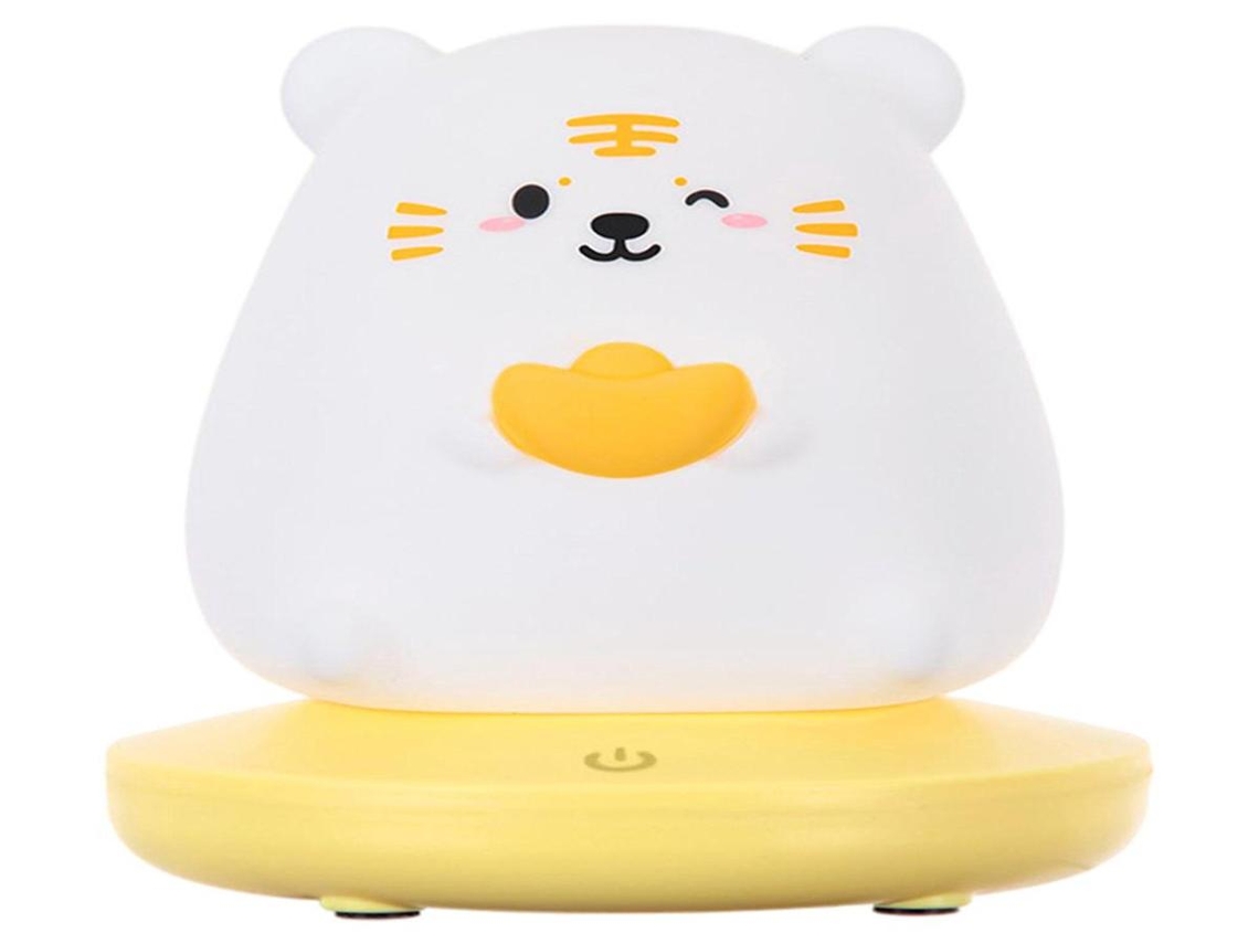 Lurelia Abajur Infantil 1 Peça Com Silicone Macio, Recarregável USB, Sensor de Toque e Portátil para Bebês e Crianças