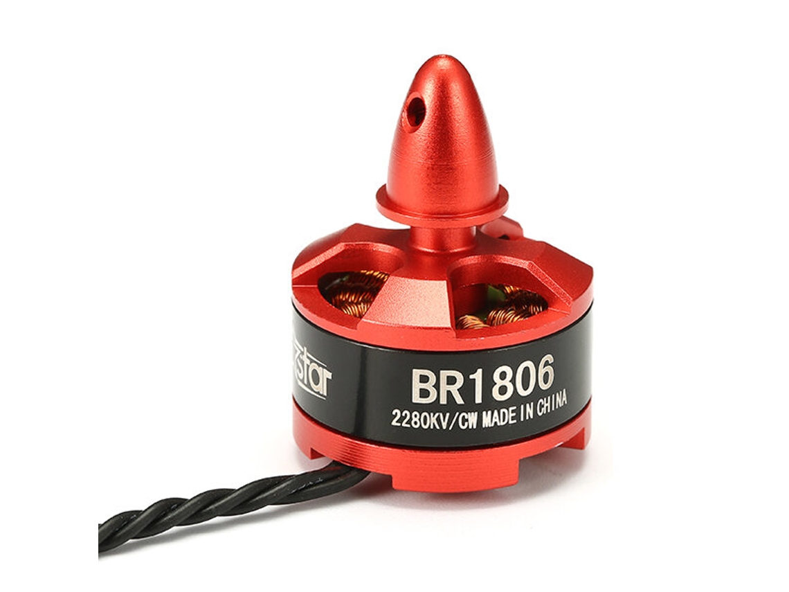 Rosca Anti horária Motor Brushless Racerstar Racing Edition 1806 Br1806 2280kv 1 3s Cw/ccw para Drones Rc Fpv de 250 e 260 Mm MDUG