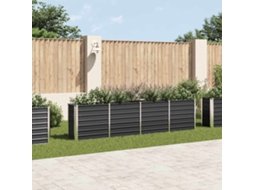 Canteiro Elevado HARLANV1 com 320x40x77 cm de Aço galvanizado antracite