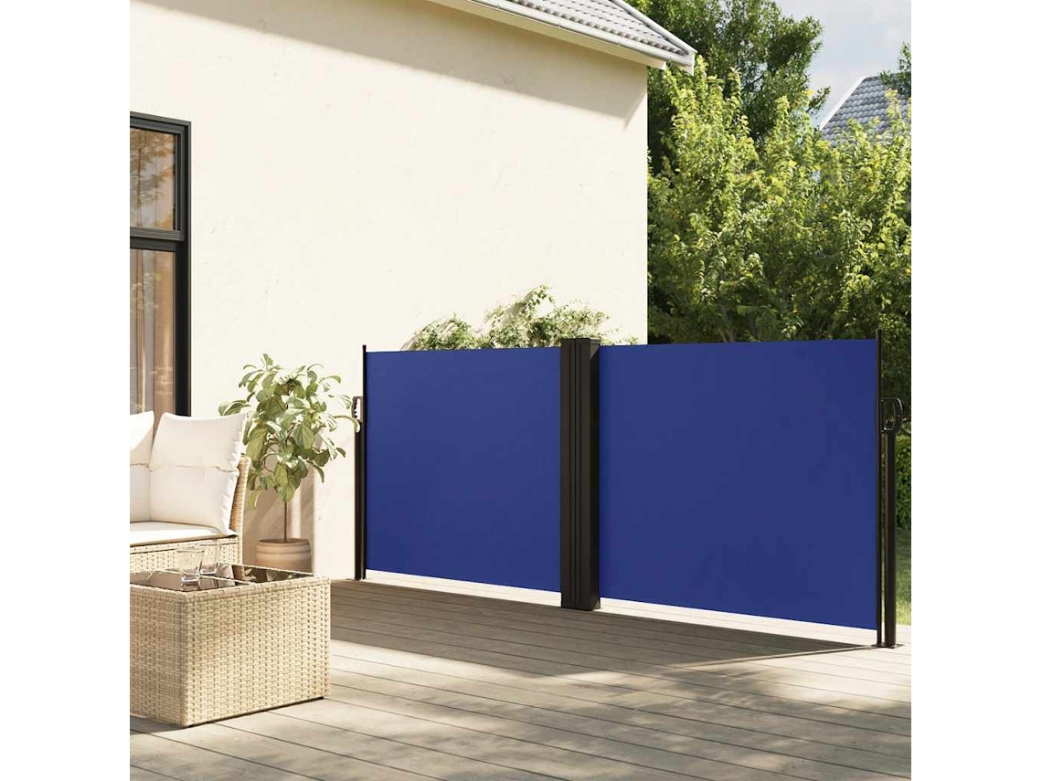 Vidaxl Toldo Lateral Retrátil 100x600 Cm Azul