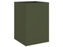 Planter, Planters Vidaxl Verde Aço (52 X 48 X 75 Cm)