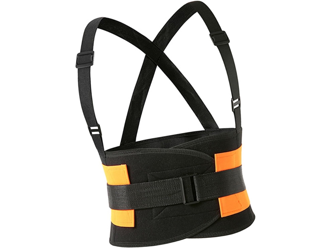 Cinto de trabalho ajustável com proteção ergonômica para ombros e cintura, poliéster respirável, suporte reforçado para