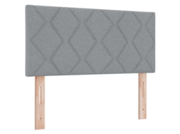 Cabeceira Cinzento light 100 Cm tecido MAISON EXCLUSIVE