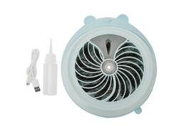 Ventilador Mini Desktop Portátil Humidificação Urso Azul