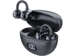 Fones De Ouvido Open Ear Bluetooth 5.4, Ipx7 À Prova D'água, Reprodução De 18 Horas, Som Hifi Para Corrida E Atividades Esportivas (preto)