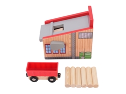 8 Peças Acessórios De Trilho De Trem De Madeira Expandíveis Para Brinquedo Ferroviário Infantil