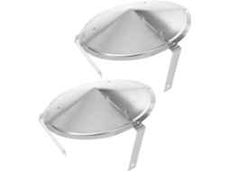 Conjunto De 2 Tampas Metálicas Para Chaminé À Prova De Chuva - Proteção Impermeável