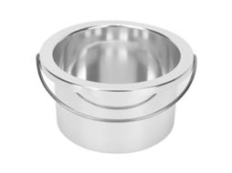 2026 cazo de Reemplazo para Cera Depilatoria 100mm Portátil Taza de Cera para Máquina Depiladora Plata