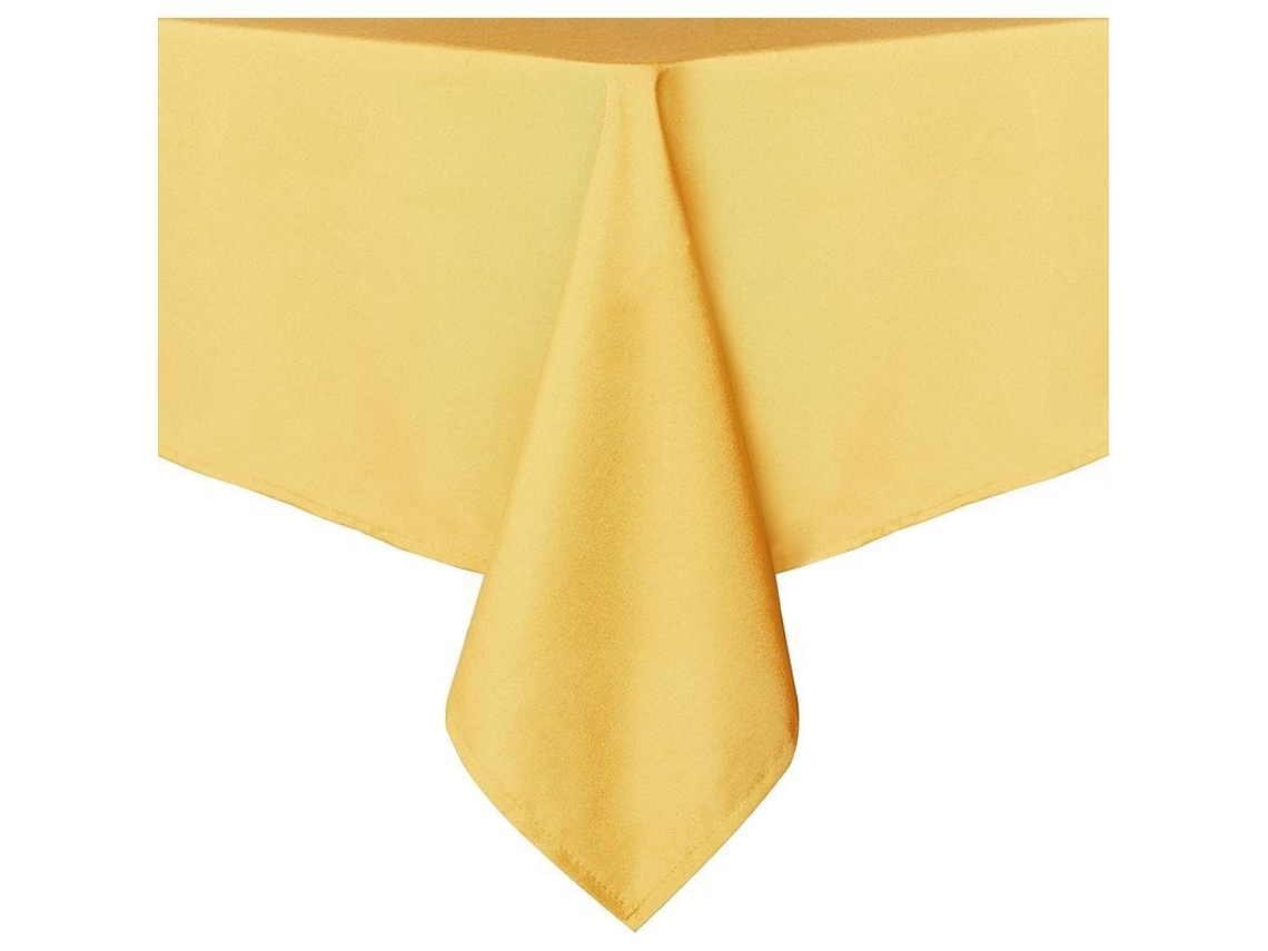 2026-mantel Quadrado 54x78 Polegadas Resistente A Manchas E Arrugas Lavável De Poliéster Amarelo Para Mesa, Festas E Camping