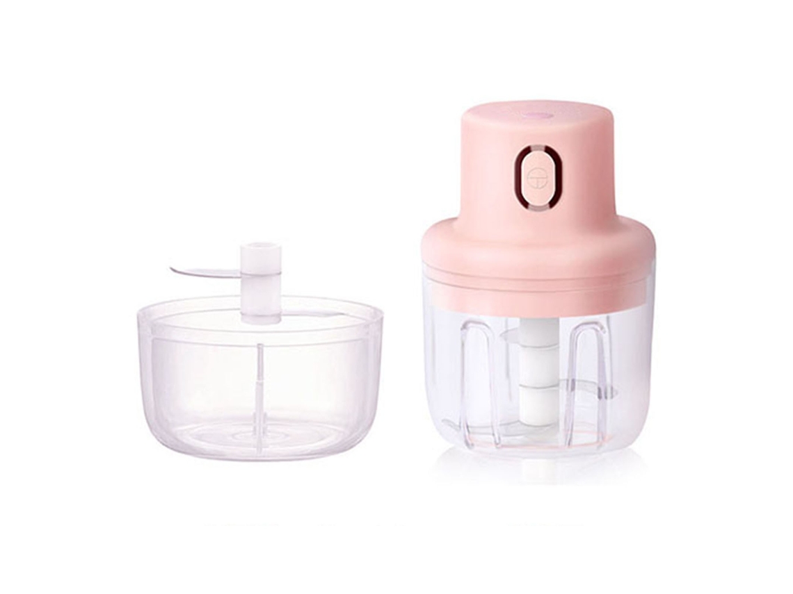 Mini Picador De Alho Elétrico, Sem Fio, 250ml, Moedor Carne, Pequeno Utensílio Cozinha