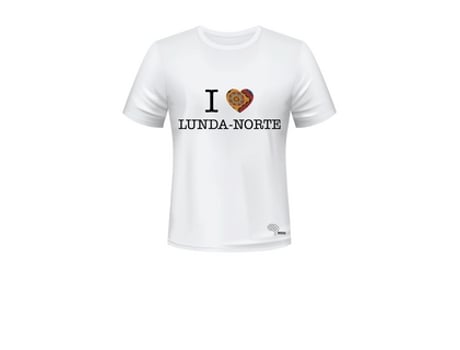 T-shirt Unissexo MESSU I Love Lunda-Norte XXL