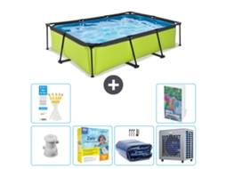 Piscina Exit Retangular 300x200x65 Cm 5 peças S331 EXIT TOYS
