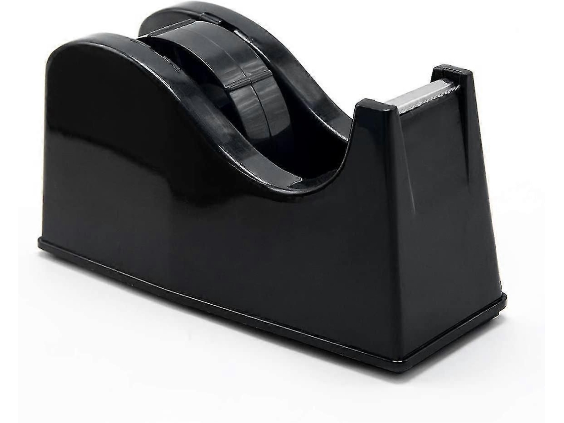 Dispensador de Fita Adesiva Mesa com Suporte para Rolo , Base Antiderr Apante Peso, Preto. GOKOCO (compatível Núcleos 1" e 3")