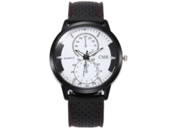 Relógio esportivo casual unissex com pulseira de silicone para homens e mulheres (vermelho)