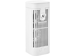 Mini climatizador USB 2400mAh com spray, luz noturna, 3 velocidades, VOLTEDGE