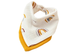 Babadores Bandana Para Bebês, Babadores De Algodão Com 4 Camadas, Babadores Macios E Absorventes Para Bebês Que Estão Na Fase De Dentição, Babado
