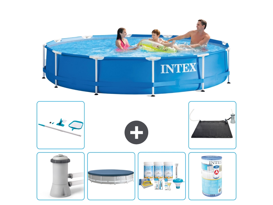 Intex Piscina Com Estrutura Redonda - 366x76 Cm - 7-peças S31720