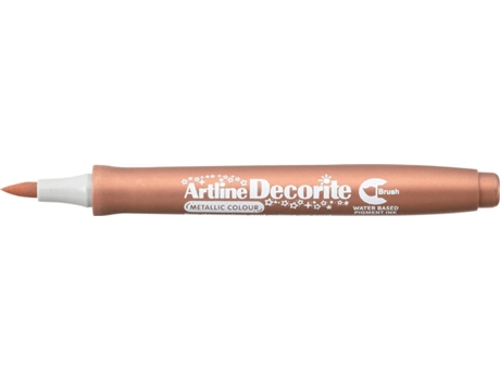 Marcador  Permanente r (Pincel - Bronze Metálico)